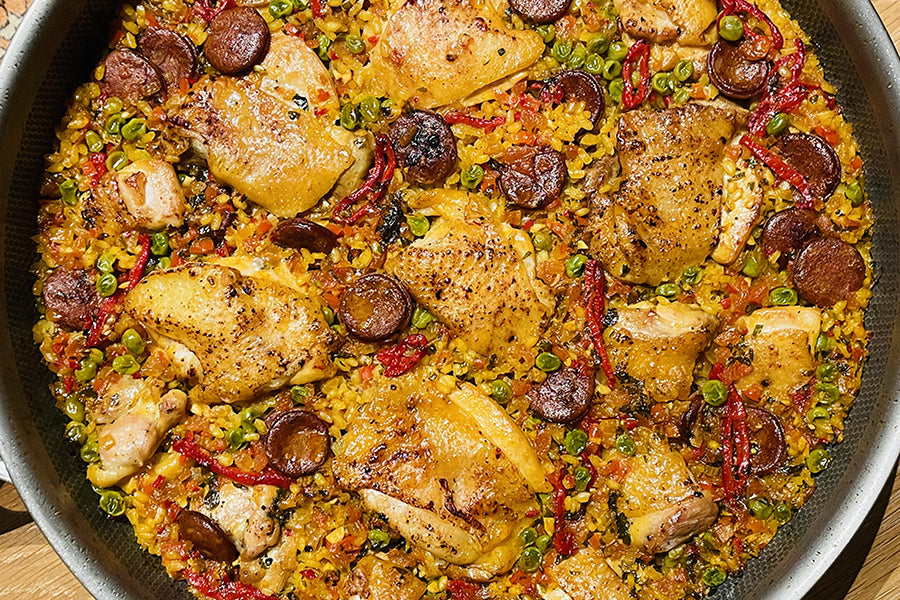 Chicken and Chorizo Paella | Our Place Recipes