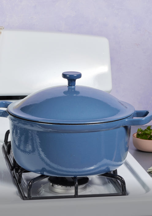 blue salt cast iron perfect pot