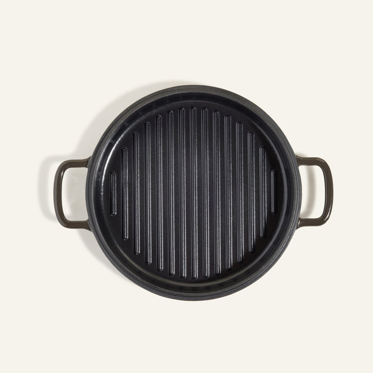 Black Cast Iron Hot Grill top view