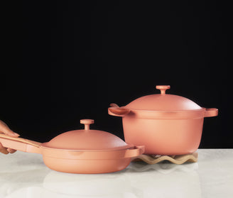 Our Place - Black Friday Sale 2022 - Home Cook Duo - Always Pan in Spice and Perfect Pot in Spice, Wave Trivet