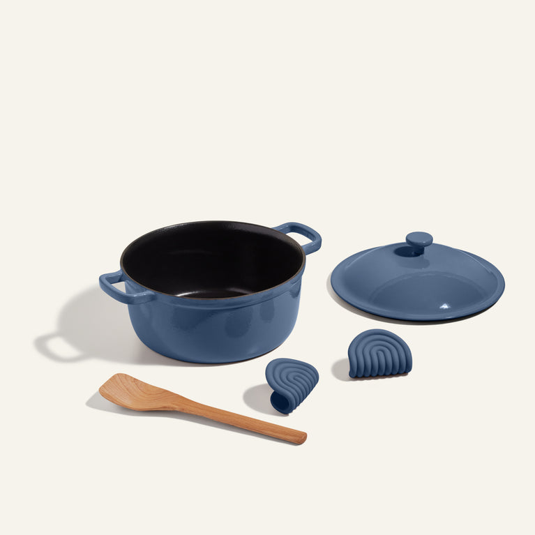 cast iron perfect pot - blue salt - view 3