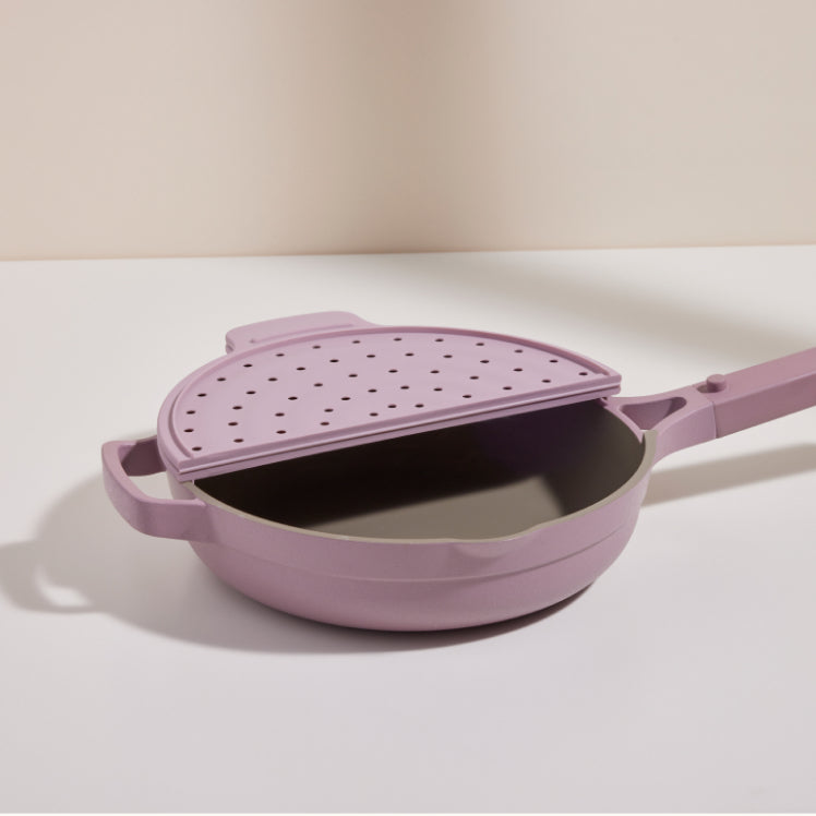 Purple Fearless Fry open on alway pan