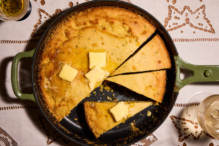 Garlicky Herb Corn Bread