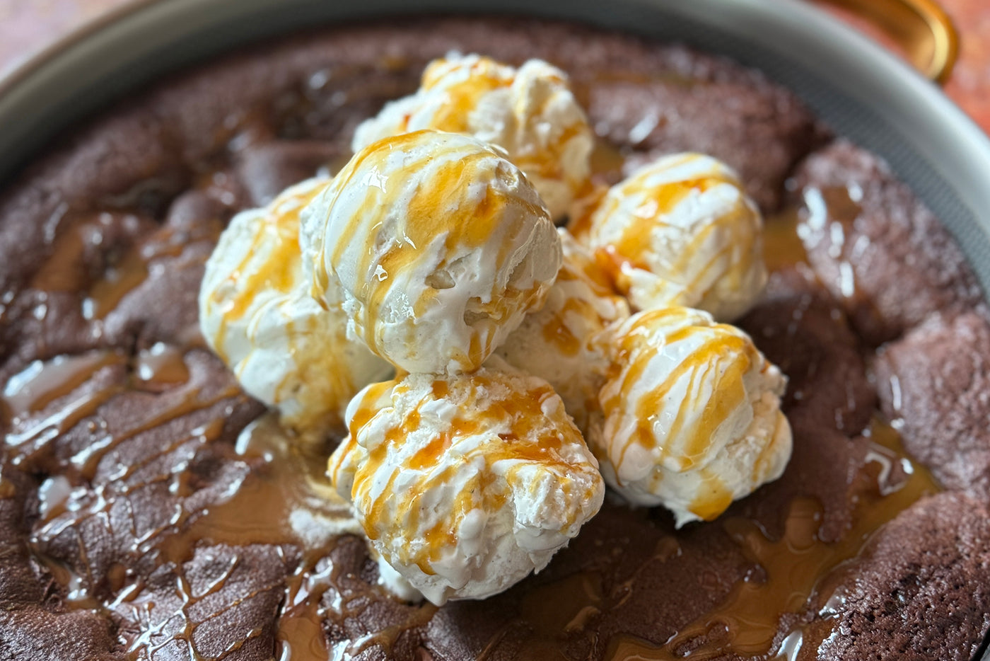 Chocolate Mochi Skillet Brownie | Our Place Recipes