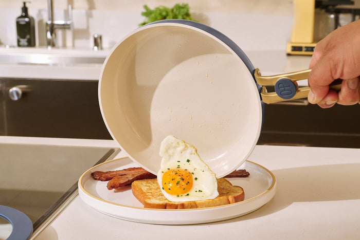 blue essentials fry pan