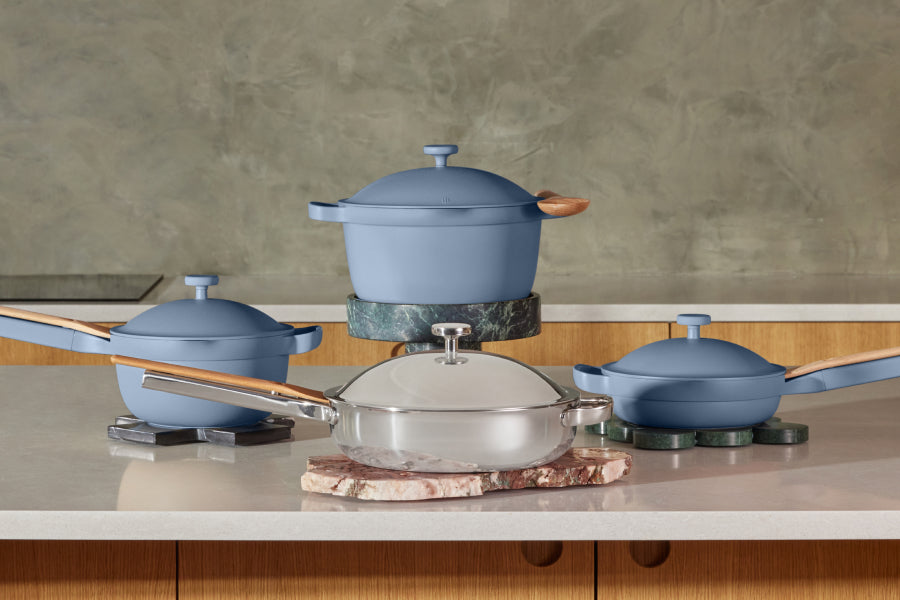 Our Place cookware made from different materials
