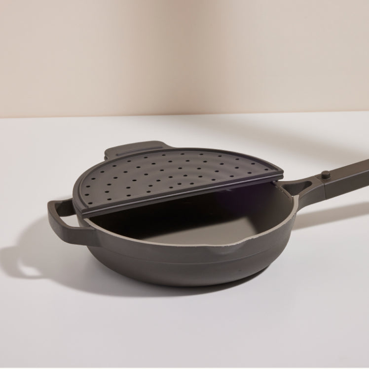Black Fearless fry open on always pan