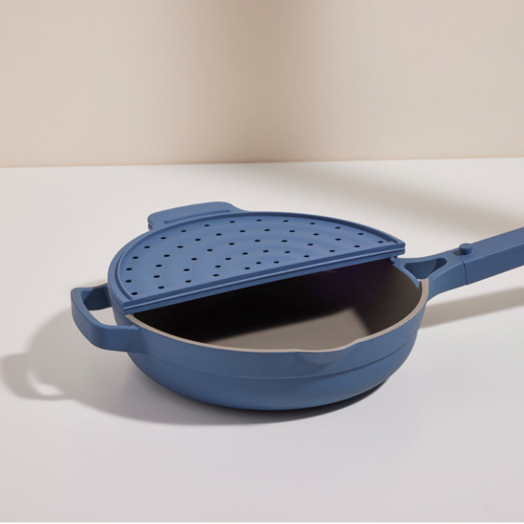 Blue Fearless Fry open on always pan