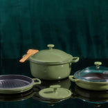 Cast Iron Cookware Set-Sage-hover