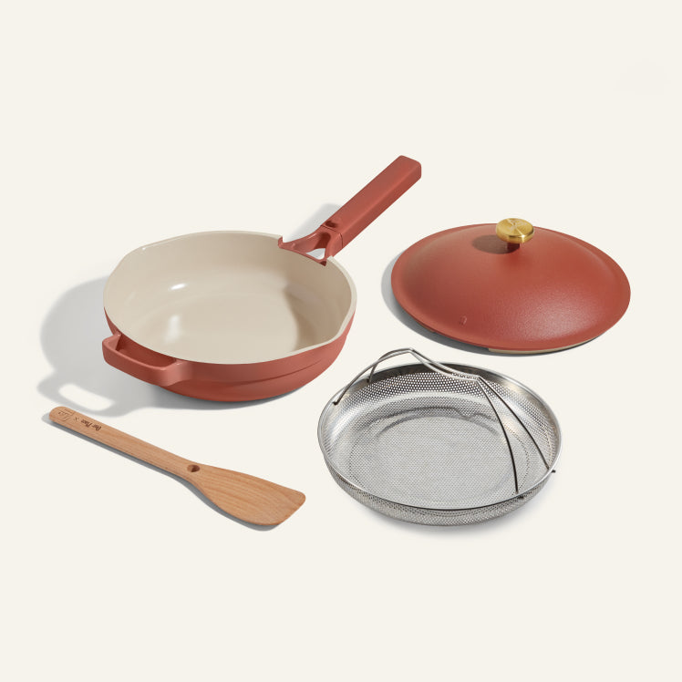 Clay-Always-Pan-with-Steamer-and-spatula