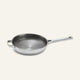 Titanium Always Pan Pro 26 cm stainless steel frying pan with a textured interior and two handles.