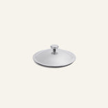 Circular stainless steel Titanium Pro Lid (Mini) with a small central handle.