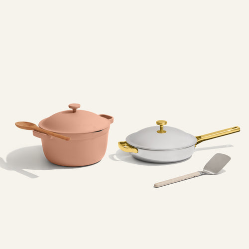 Titanium & Ceramic Cookware Duo-Gold/Spice