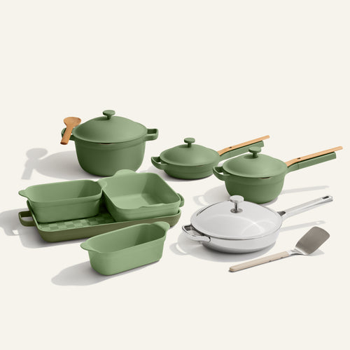 Titanium Always Pan Pro Chrome, Green Perfect Pot, Mini Perfect Pot, Mini Always Pan, Bakeware Set