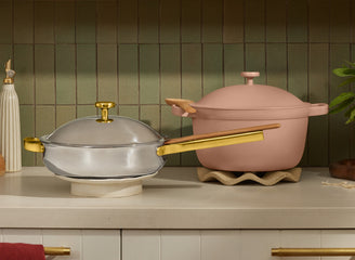 gold titanium always pan pro and pink perfect pot on counter