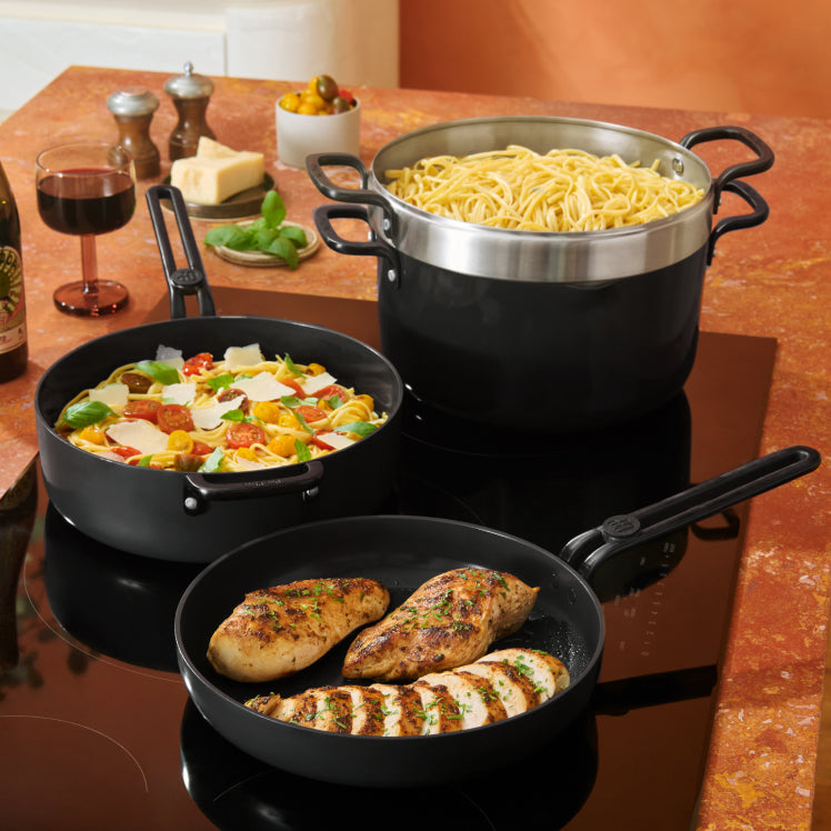 17-Piece Non-Toxic Cookware Set with Storage–Our Place