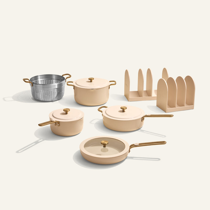 11-Piece Non-Toxic Cookware Set with Storage–Our Place