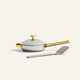 gold titanium mini always pan pro with stainless steel spatula