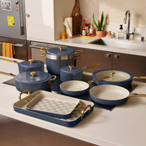 Essentials Cookware + Bakeware Set-Cream-hover