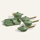 green ultimate cookware set