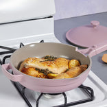 purple always pan braising chicken on stovetop