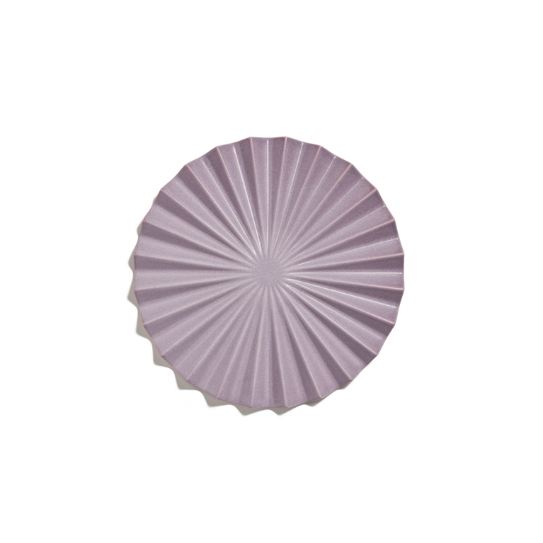 purple pleat trivet