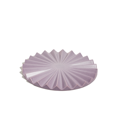 purple pleat trivet